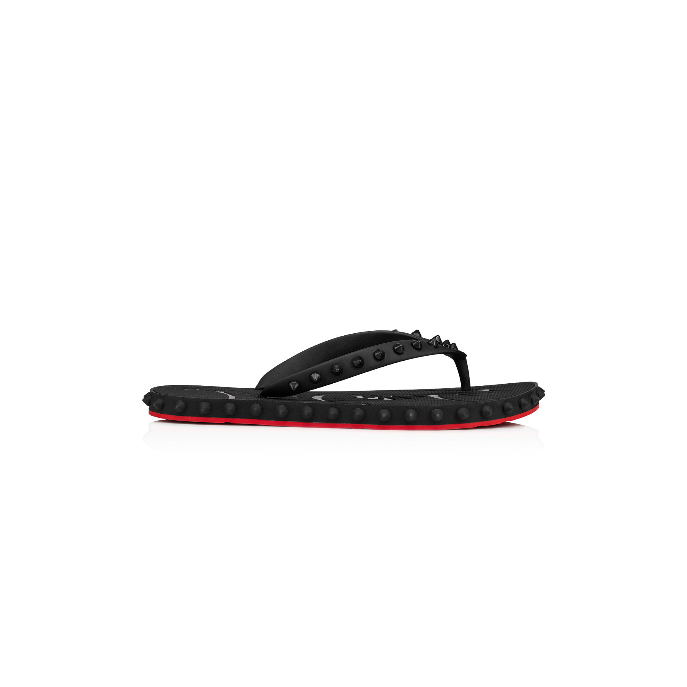 CHRISTIAN LOUBOUTIN SUPER LOUBI FLIPFLIP FLOPS RUBBER BLACK WOMEN 1230961BK01 CHRISTIAN LOUBOUTIN SUPER LOUBI FLIPFLIP FLOPS RUBBER BLACK WOMEN 1230961BK01